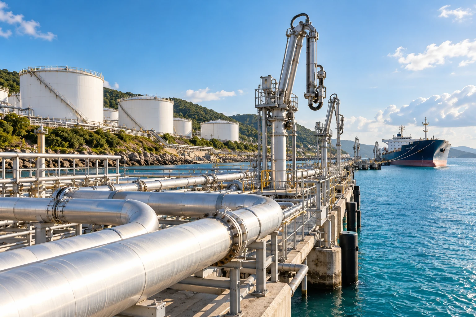 Illustrative bulk petroleum storage and loading terminal